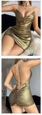 Backless rhinestones lingerie - Image 4