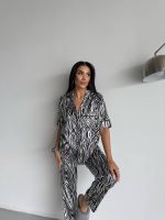 Zebra satine pajamas - Image 4