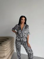 Zebra satine pajamas - Image 6