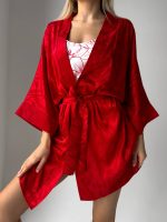 Satine ruby robe set - Image 6
