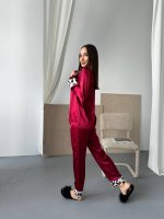 VS Burgundy x leopard pajamas - Image 2