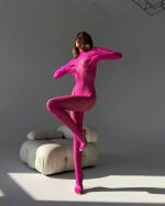 Fuchsia bodystocking - Image 2