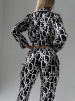 Noir Monogram Pajama Set - Image 2