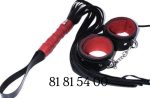 Handcuffs & whip set - Image 2