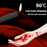 Black wax candle - Image 2