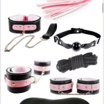 Pink & Black BDSM set