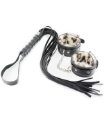 Handcuffs & whip set - Image 4