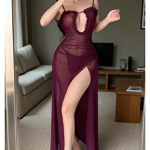 Plum gown