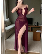 Plum gown
