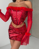 Ruby corset set