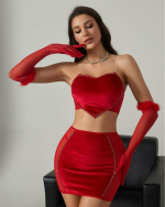 Heart velvet set
