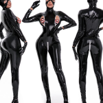 Sexy latex Catsuit