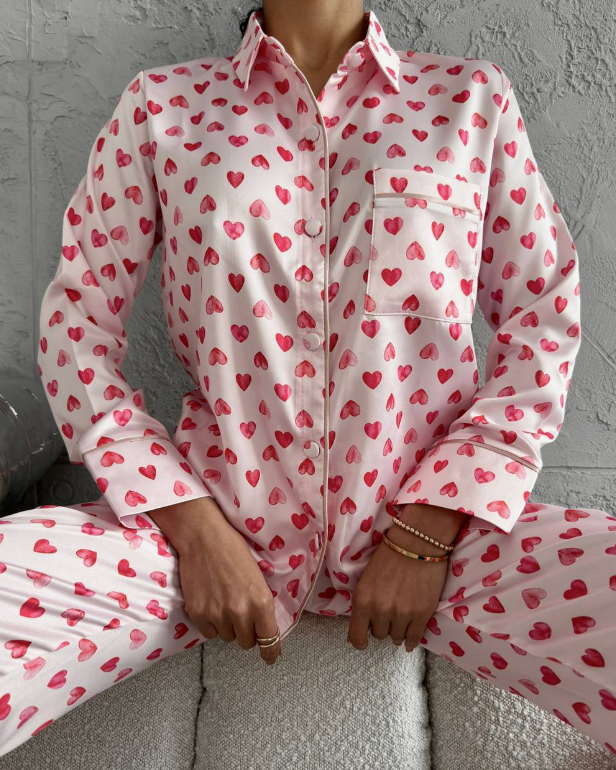 Website design_20260129_173507_0000 Sweet Hearts Pajama Set - Image 1