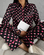 Midnight Hearts Pajama Set