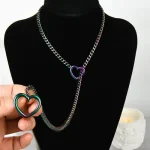Rainbow heart slip chain - Image 3