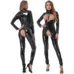 Crotchless latex jumpsuit - Image 4