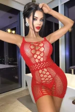 Mini fishnet dress - Image 2