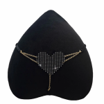 Sparkle heart black string - Image 2