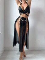 Leather bra chain skirt - Image 3
