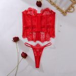 Red lace corset set - Image 5