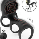 Vibrator cock ring rose