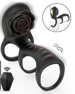 Vibrator cock ring rose