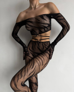 Wild zebra bodystocking