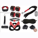 Red × black bdsm set
