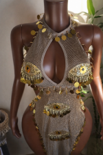 Eye fishnet dance dress - Image 3