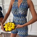 Ocean Waves Romper