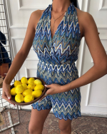 Ocean Waves Romper