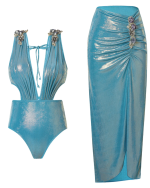 Blue Luminous Swimwear