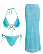 Azure Lace Swim Set - Image 3