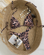 Wild Leopard String Bikini - Image 4